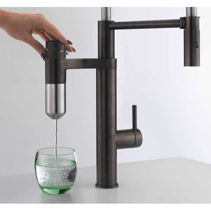 FRANKE MPATARIA KOuZINAS FRANKE VITAL CAPSULE MYTHOS ANAMEIKTIKI CHROME/INDUSTRIAL BLACK 120.0621.313