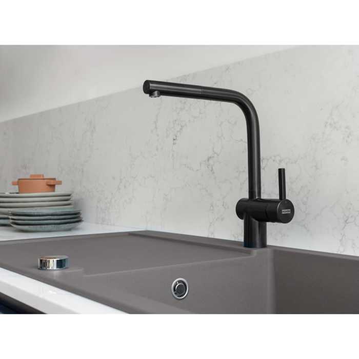 FRANKE MPATARIA KOuZINAS ATLAS NEO MARIS NTOuS INDUSTRIAL BLACK 115.0550.427