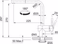 FRANKE MPATARIA KOuZINAS ATLAS NEO SENSOR MARIS INDUSTRIAL BLACK 115.0625.527