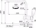 FRANKE MPATARIA KOuZINAS ATLAS NEO SENSOR MARIS INOX 115.0625.489