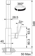 FRANKE MPATARIA KOuZINAS MYTHOS STEEL BLACK 115.0550.442