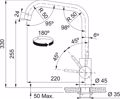 FRANKE MPATARIA KOuZINAS EOS NEO U MARIS INOX 115.0529.202