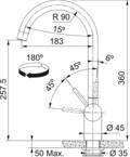 FRANKE MPATARIA KOuZINAS ATLAS NEO J MARIS INOX 115.0590.046