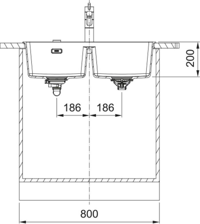FRANKE NEROXuTIS ENThETOS TOTAL BLACK MATT MARIS MRG 620-35-35