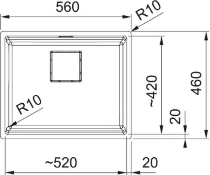 FRANKE NEROXuTIS KUBUS 2 uPOKAThIMENOS MYTHOS KNG 110-52 POLAR WHITE
