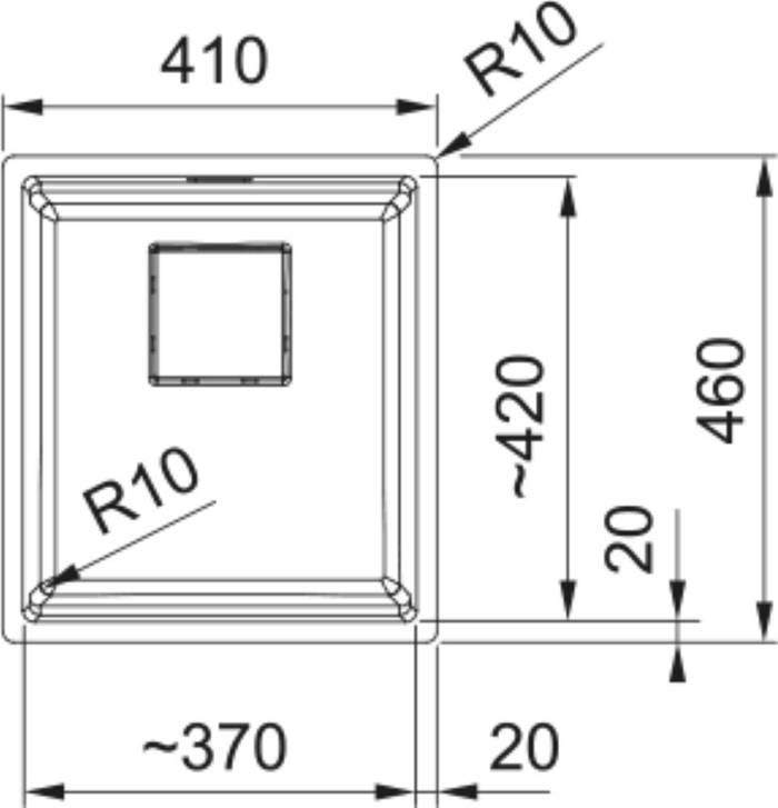 FRANKE NEROXuTIS KUBUS 2 uPOKAThIMENOS MYTHOS KNG 110-37 POLAR WHITE
