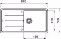 FRANKE NEROXuTIS BASIS ENThETOS MARIS BFG 611-97 SLATE GREY  114.0719.554