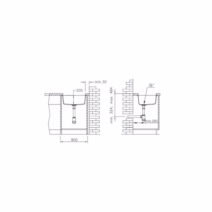 GANITENIOS NEROXuTIS KOuZINAS DURALIT 60x50ek. KZ060-430 PLATINUM ENThETOS