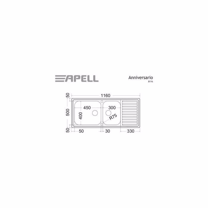 APELL ANOXEIDOTOS NEROXuTIS KOuZINAS ANNIVERSARIO 116x50ek. 8116-112 SAGE ENThETOS
