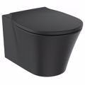 IDEAL STANDARD CONNECT AIR LEKANI KREMASTI E0054V3 & KAThISMA SOFT CLOSING E0368V3 SILK BLACK PLIRES SET