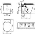 IDEAL STANDARD CONNECT LEKANI uP  E052401 & KAThISMA SOFT CLOSING E772401 PLIRES SET