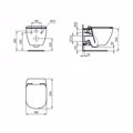 IDEAL STANDARD TESI LEKANI uP T007901 & KAThISMA SOFT CLOSING T352701 PLIRES SET