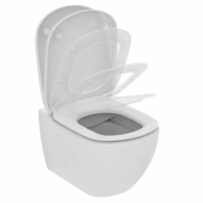 IDEAL STANDARD TESI LEKANI RIMLESS KREMASTI T493201 & KAThISMA SOFT CLOSING T552401 PLIRES SET