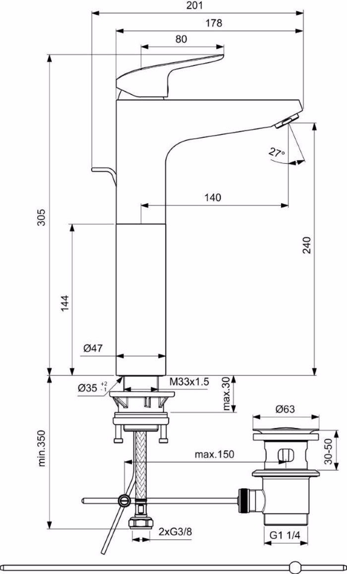 IDEAL STANDARD CERAFLEX MPATARIA NIPTIRA ELEuThERIS TOPOThETISIS ME AuTOMATI BALBIDA XROME B1872AA
