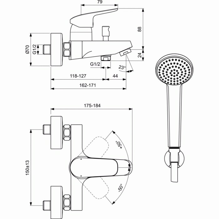 IDEAL STANDARD CERAFLEX MPATARIA LOuTROu ME AXESOuAR XROME B1722AA