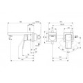 IDEAL STANDARD EXTRA ENTOIXIZOMENI ANAMIKTIKI MPATARIA NIPTIRA ME ROuXOuNI 160mm SILVER STORM BD509GN