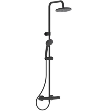 IDEAL STANDARD CERATHERM T25 ΤΗΛΕΣΚΟΠΙΚΟ ΣΥΣΤΗΜΑ ΝΤΟΥΣ ΜΕ ΘΕΡΜΟΣΤΑΤΙΚΗ ΜΠΑΤΑΡΙΑΣ ΝΤΟΥΣ SILK BLACK A7546XG