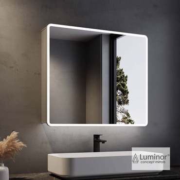 ΚΑΘΡΕΦΤΗΣ LED ΝΤΟΥΛΑΠΙ LUMINOR KUBI 80x70εκ 4020