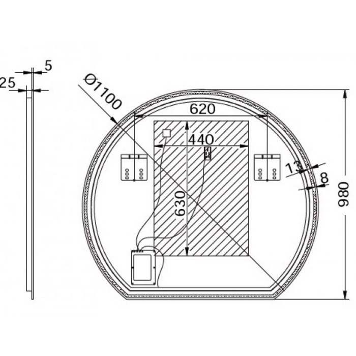 KAThREFTIS LED LUMINOR MOON 110ek MON110