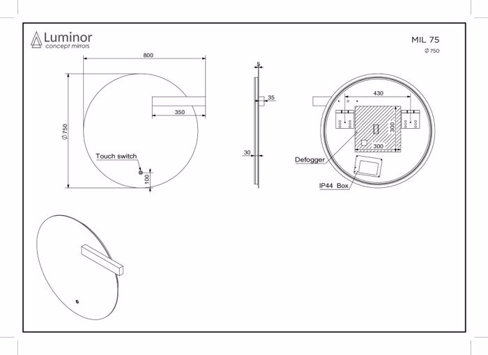 KAThREFTIS LED LUMINOR MILO 110ek MIL75