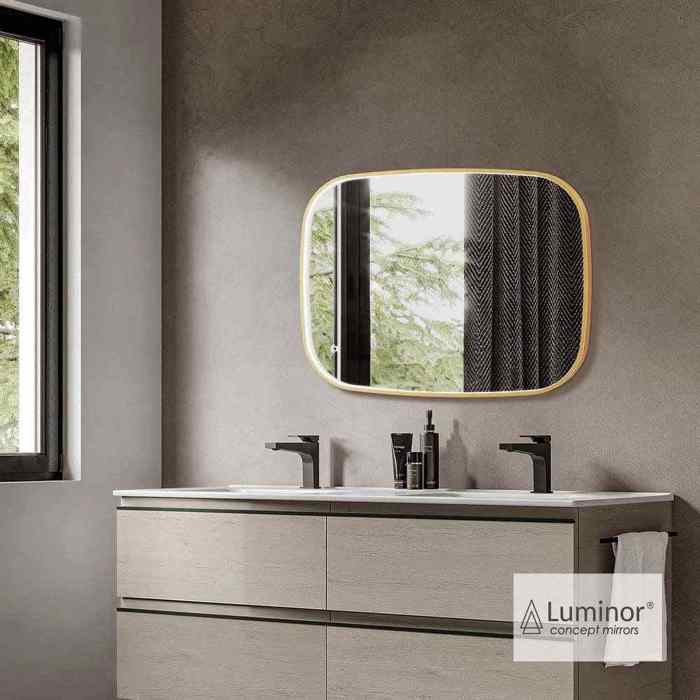 KAThREFTIS LED LUMINOR FIZ 60x80ek GOLD BRUSHED FIZ6080-201