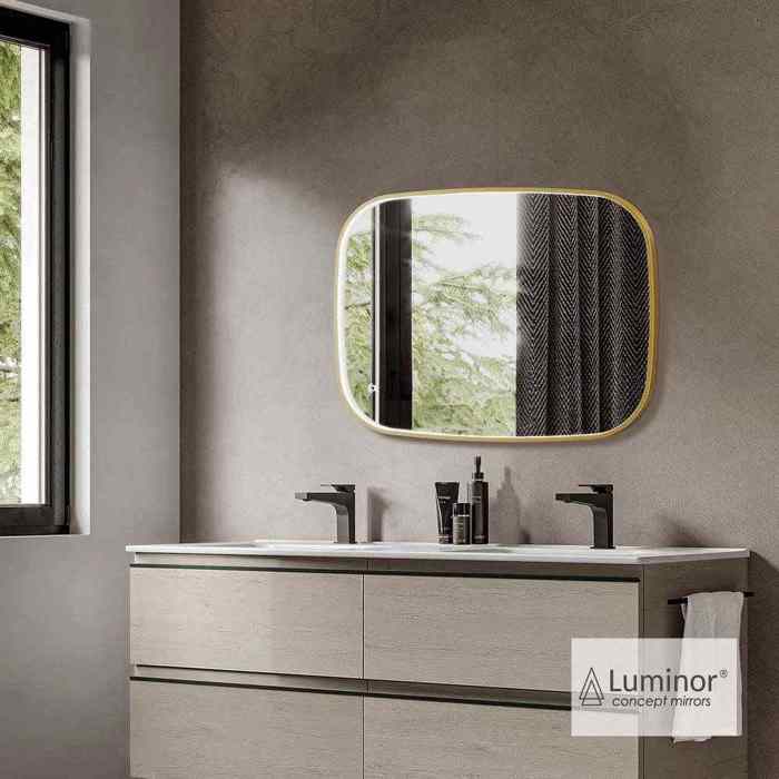 KAThREFTIS LED LUMINOR FIZ 60x80ek ANTIQUE BRASS FIZ6080-221