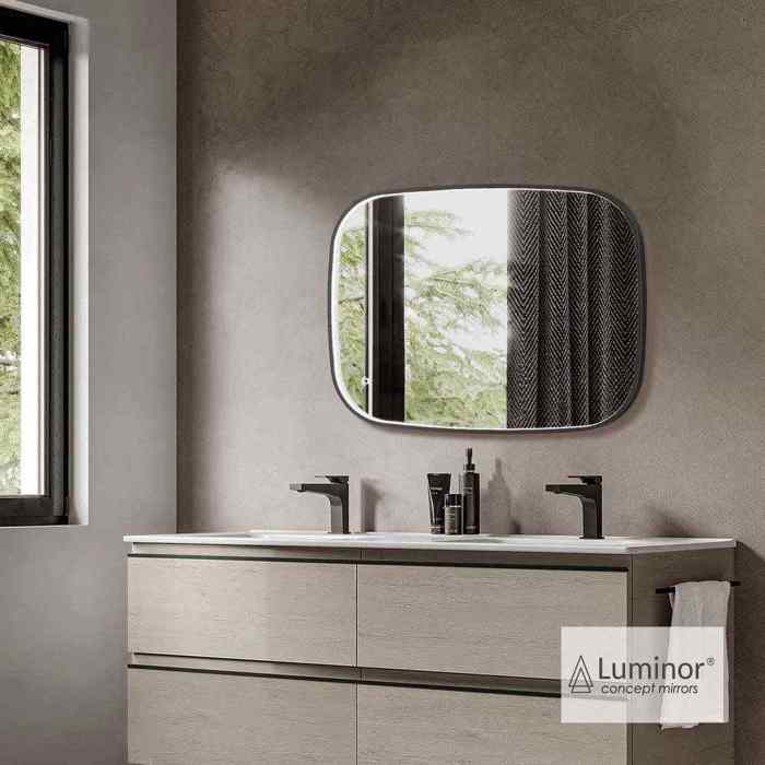 KAThREFTIS LED LUMINOR FIZ 60x80ek BLACK BRUSHED FIZ6080-410