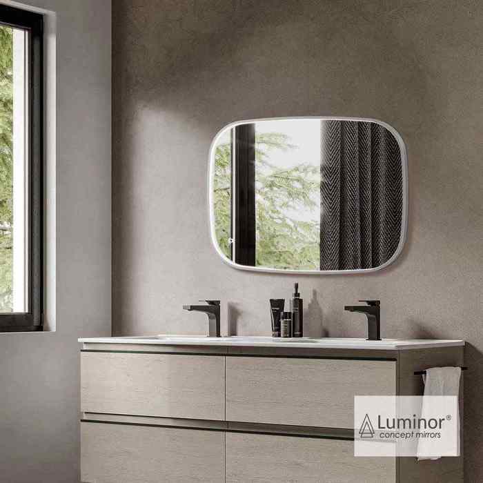 KAThREFTIS LED LUMINOR FIZ 60x80ek INOX BRUSHED FIZ6080-111