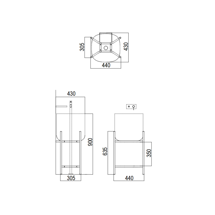 SCARABEO EPIPLO MPANIOu LAILA S 45/Hi-BOX 44x43x90cm BLACK MATT ME SuRTARI KAI NIPTIRA MOON WHITE 27011-NROP89