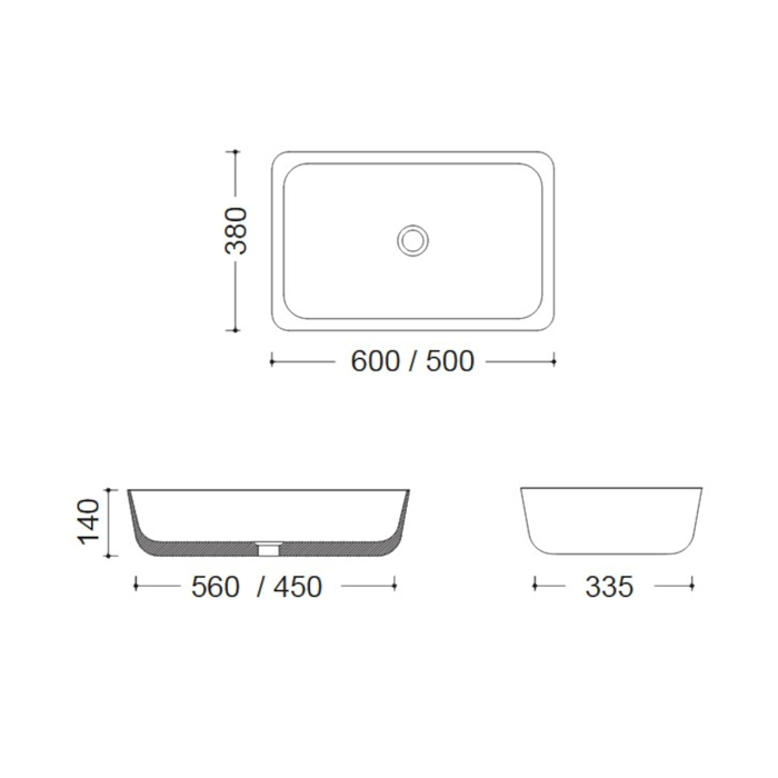 NIPTIRAS FOSSIL GAIA 60x38cm TUNDRA GREY DS60-423