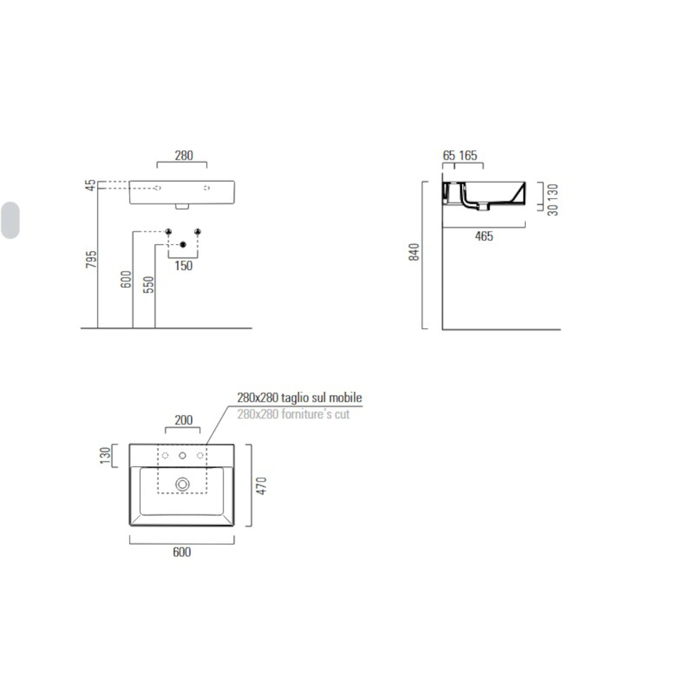 NIPTIRAS GSI KUBE-X SLIM RIM 60x47cm 9431-300