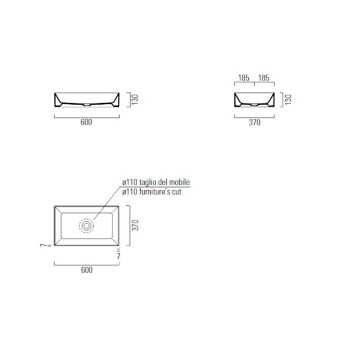 NIPTIRAS GSI KUBE-X 60x37cm 9453-300