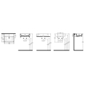 NIPTIRAS BIANCO CERAMICA TETRA N 50x42cm 32050-300