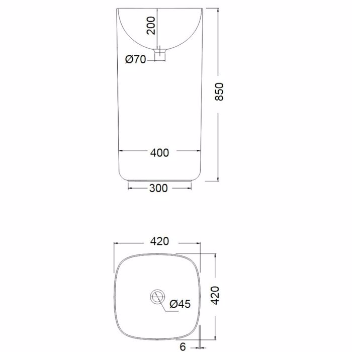NIPTIRAS SCARABEO MOON 42x42cm H85 5510-300