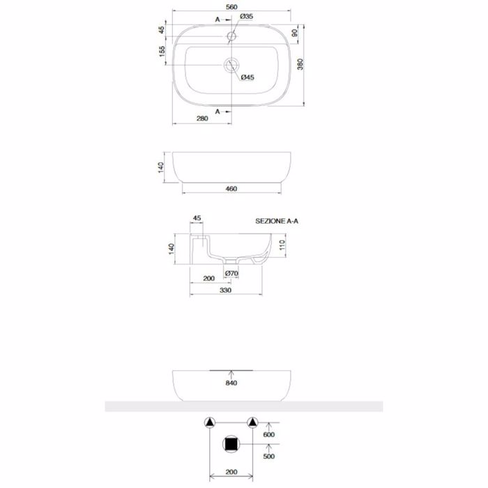 NIPTIRAS SCARABEO GLAM/R 56x38cm 1802-300