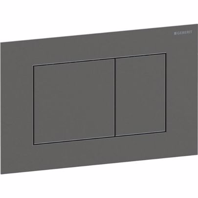 ΠΛΑΚΕΤΑ ΧΕΙΡΙΣΜΟΥ GEBERIT SIGMA 40 115.629.QD.1 BLACK CHROME/BRUSHED