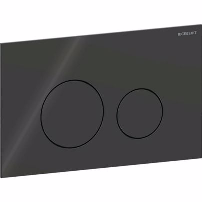 ΠΛΑΚΕΤΑ ΧΕΙΡΙΣΜΟΥ GEBERIT SIGMA 40 115.628.SJ.1 BLACK/GLOSSY GLASS