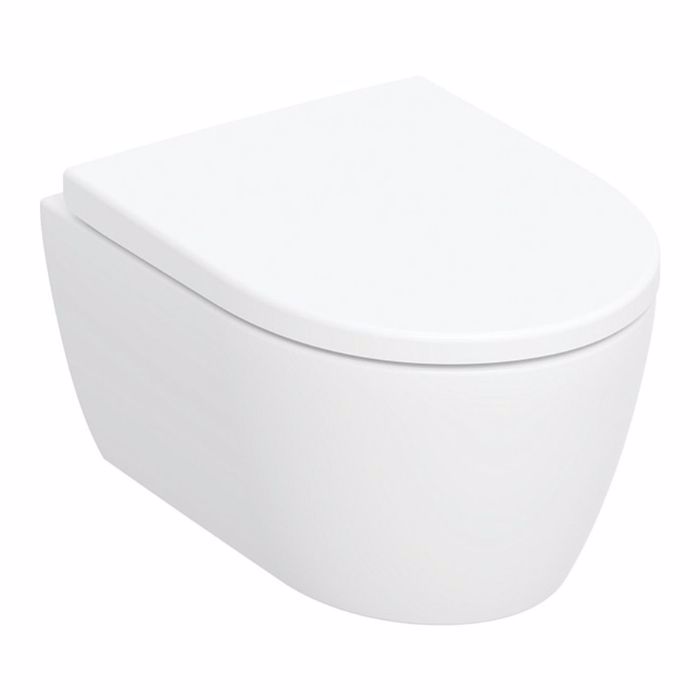 LEKANI GEBERIT iCON 49 CM RIMFREE  SET LEuKO GALISTERO 502.381.00.1