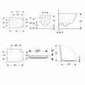 LEKANI GEBERIT SMYLE SQUARE 49 CM RIMFREE SET LEuKO GALISTERO 500.379.01.1