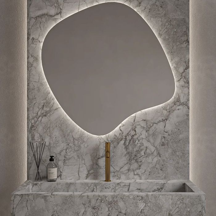 KAThREFTIS PROJECT MIRRORS ASSYMETRICAL LED 70X70