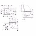 LEKANI GEBERIT iCON 54 CM RIMFREE  SET LEuKO GALISTERO 501.664.00.1