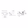 LEKANI VILLEROY & BOCH SKYLA 53 CM TWISTFLUSH RIMLESS KOMPLE 5656CL01