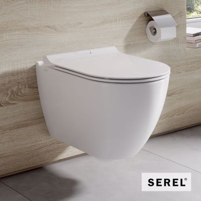 ΛΕΚΑΝΗ SEREL SMART SM 56 RIMLESS ΚΡΕΜΑΣΤΗ 52CM SM5600SC-300