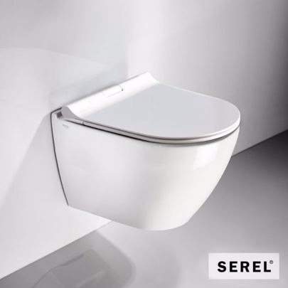 ΛΕΚΑΝΗ SEREL SMART SM 36 RIMLESS ΚΡΕΜΑΣΤΗ 48.5CM SM3600SC-300