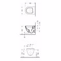 LEKANI SEREL SMART SM 36 RIMLESS KREMASTI 48.5CM SM3600SC-300