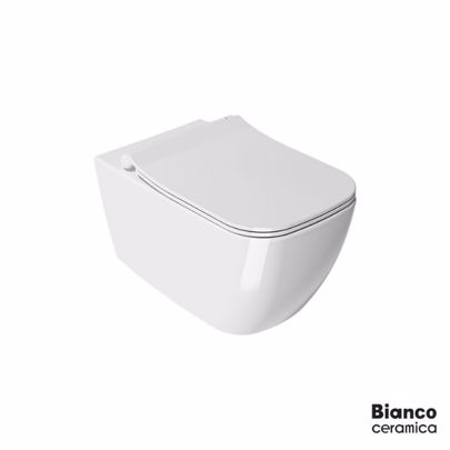 ΛΕΚΑΝΗ BIANCO CERAMICA MIZO 3616 RIMLESS ΚΡΕΜΑΣΤΗ 51.5 CM 361600SC-300