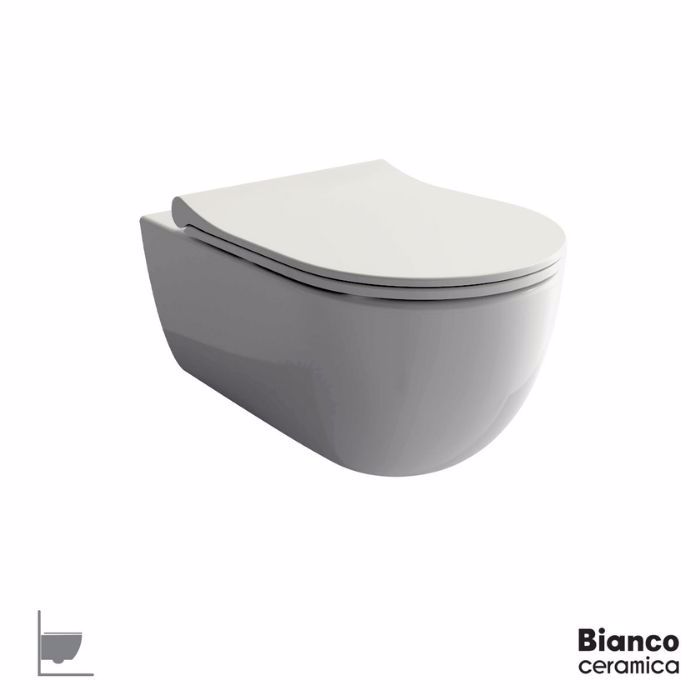 LEKANI BIANCO CERAMICA NORA 3416 RIMLESS KREMASTI 54.5 CM 341600SC-300