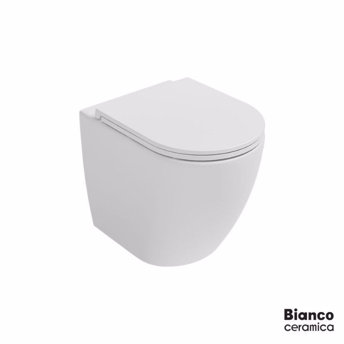 LEKANI BIANCO CERAMICA LENTA 3803 RIMLESS uP BACK TO WALL 52CM 380300C-300