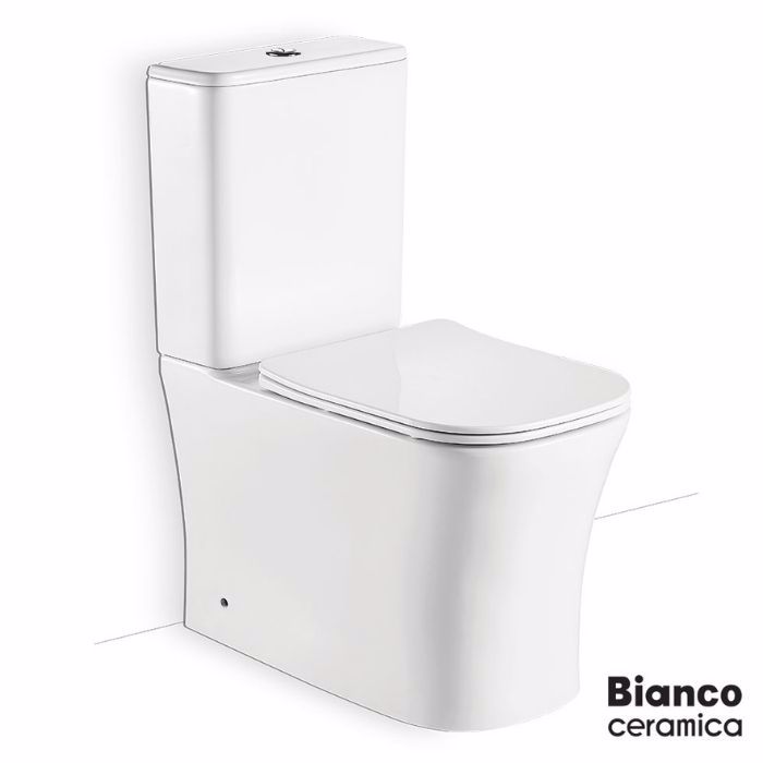 LEKANI BIANCO CERAMICA NORMA NR 121 RIMLESS XP BACK TO WALL 62 CM NR12100SC-300