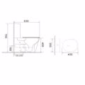 LEKANI BIANCO CERAMICA VERSA VR 120 RIMLESS XP BACK TO WALL 63CM VR12000SC-300